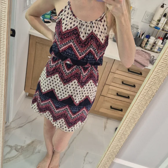 Chevron Patterned Dress - Picture 1 of 3